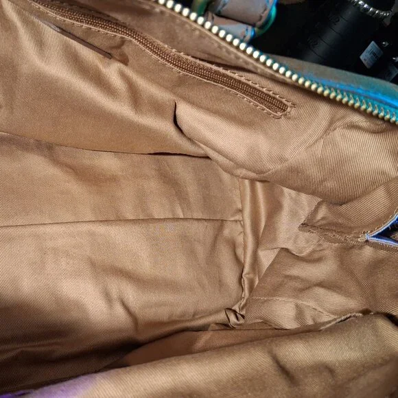 NWT Fossil Molly Satchel Soft Pebbled Leather in Cognac with Detachable Strap - Picture 9 of 13